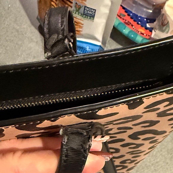 Kate Spade Leopard Print Tote with Black Accents - Picture 9 of 13